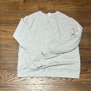 Fleece Lined Beautifully Soft Gray Long Sleeve Top